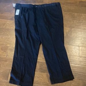 Dockers Big And Tall classic fit black stretch performance size 50/32 pockets